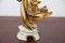 Estatuilla de Tauro de cerámica dorada de Capodimonte, de principios del siglo XX, Imagen 6