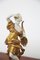 Cancer Statuette in Gold Ceramic from Capodimonte, Early 20th Century 2