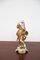 Cancer Statuette in Gold Ceramic from Capodimonte, Early 20th Century 1