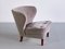 Fauteuil en Velours Mohair Gris et Bouleau par Gösta Jonsson, Suède, 1940s 5