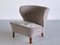 Gray Mohair Velvet and Birch Lounge Chair by Gösta Jonsson, Sweden, 1940s, Image 9