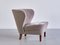 Gray Mohair Velvet and Birch Lounge Chair by Gösta Jonsson, Sweden, 1940s, Image 11