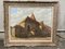 Felix Davoine, Impressionist View of a Church, 1890s, Oil on Cardboard, Framed 1