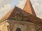 Felix Davoine, Impressionist View of a Church, 1890er, Öl auf Karton, gerahmt 3