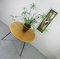 German Oak, Bamboo, and Metal Coffee Table, 1950s 4