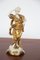 Leo Statuette aus Gold Keramik von Capodimonte, Frühes 20. Jahrhundert 1