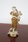 Virgo Statuette in Gold Ceramic from Capodimonte, Early 20th Century 1