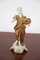 Libra Statuette in Gold Ceramic from Capodimonte, Early 20th Century 1