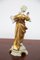Estatuilla de Libra de cerámica dorada de Capodimonte, de principios del siglo XX, Imagen 4