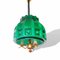 Large Scandinavia Pull Down Hanging Light in Green Glass by Helena Tynell for Flygsfors, 1960s 6