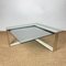 Vintage Coffee Table in Smoked Glass & Brass-Plated Metal 9