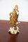 Aquarius Statuette in Gold Ceramic from Capodimonte, Early 20th Century 1