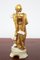 Estatuilla de Acuario de cerámica dorada de Capodimonte, de principios del siglo XX, Imagen 4