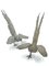 Metal Sculptures Depicting Mythological Birds, France, Late 19th Century, Set of 2 1