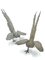 Metallskulpturen mit mythologischen Vögeln, Frankreich, Ende 19. Jh., 2er Set 1