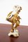 Pisces Statuette in Gold Ceramic from Capodimonte, Early 20th Century 1