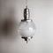 Chromed Satin Aluminum Suspension Lamp by Sergio Mazza, 1960s 2