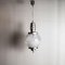 Chromed Satin Aluminum Suspension Lamp by Sergio Mazza, 1960s 5