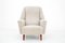 Danish Lounge Chair in Curly Beige, 1960s, Image 1