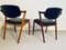 Teak & Leather Cover Model 42 Dining Chairs by Kai Kristiansen for Schou Andersen, 1960s, Set of 2, Image 12