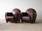 Parisian Club Chairs in Leather, 1980s, Set of 2 12