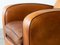 Mid-Century Club Chair in Tan Leather 4
