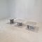 Tavolini da caffè in marmo, Italia, anni '70, set di 3, Immagine 7