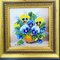 Ursula Drews, Flowers, 1970s, Oil on Canvas Paintings, Framed, Set of 2, Image 6