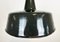 Black Enamel Industrial Pendant Lamp, 1950s, Image 4