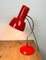Lampe de Bureau Rouge par Josef Hurka pour Napako, 1950s 13
