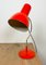 Lampe de Bureau Rouge par Josef Hurka pour Napako, 1950s 4