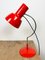 Rote Tischlampe von Josef Hurka für Napako, 1950er 1