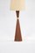 Vintage Teak Floor Lamp with Wool Shade from Parker Knoll, 1960s 4
