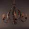 Vintage Chandelier in Wrought Iron 3