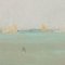 Mario Bezzola, Marine Landscape, 19th Century, Mixed Media on Paper, Framed, Image 5