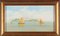 Mario Bezzola, paisaje marino, siglo XIX, técnica mixta sobre papel, enmarcado, Imagen 1