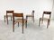 Vintage Scandinavian Leather Dining Chairs, 1960s, Set of 4 7