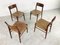 Vintage Scandinavian Leather Dining Chairs, 1960s, Set of 4, Image 8