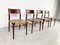 Vintage Scandinavian Leather Dining Chairs, 1960s, Set of 4 5