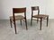 Vintage Scandinavian Leather Dining Chairs, 1960s, Set of 4, Image 11
