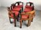 Vintage Brutalist Extendable Dining Table and Chairs, 1970s, Set of 7, Image 13