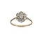 Gold Ring with Cubic Zirkonia., 2000s 1