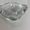 Large French Ashtray in Crystal Glass from Art Vannes France, 1970 10