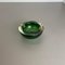 Italian Round Green Bowl in Murano Glass, 1970s 5