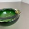 Italian Round Green Bowl in Murano Glass, 1970s 9