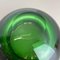 Italian Round Green Bowl in Murano Glass, 1970s 17