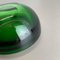 Italian Round Green Bowl in Murano Glass, 1970s 18