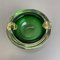 Italian Round Green Bowl in Murano Glass, 1970s 10