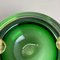 Italian Round Green Bowl in Murano Glass, 1970s 11
