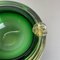 Italian Round Green Bowl in Murano Glass, 1970s 12